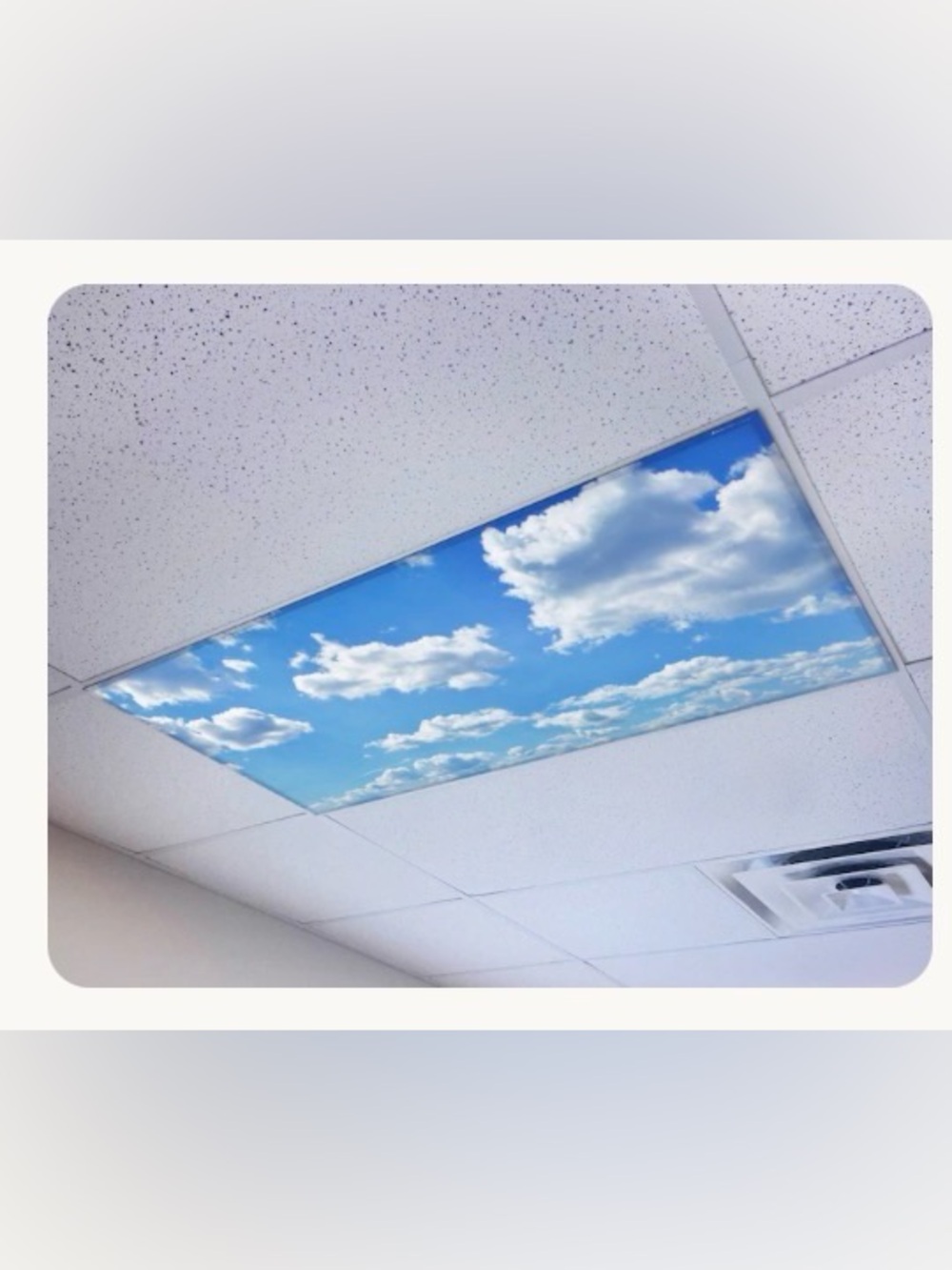 Sky-Print Ceiling Light covers - Blue Cloud Design